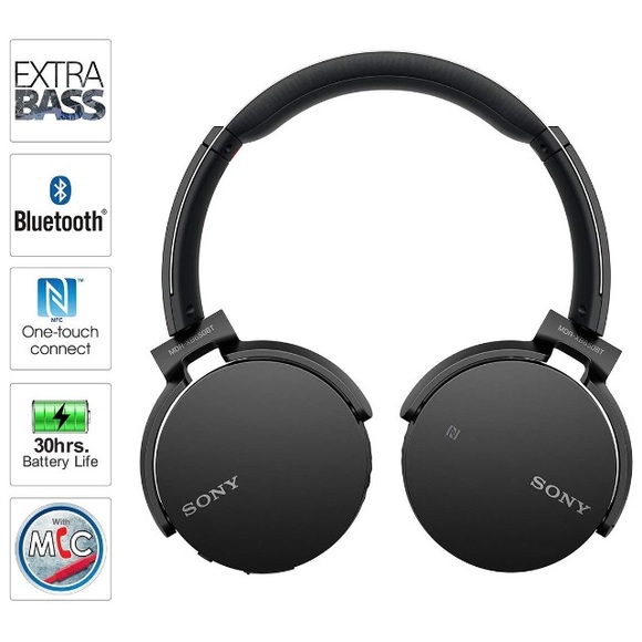 Sony MDRXB650b5/B Extra Bass Bluetooth headphones - Picture 3 of 8